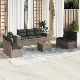 Set mit 8 Gartensofas und Kissen synthetisches Rattangrau von , Gartensets - Ref: Foro24-3225402, Preis: 472,48 €, Rabatt: %