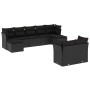 8-teiliges Gartensofa-Set und schwarze synthetische Rattankissen von , Gartensets - Ref: Foro24-3250144, Preis: 574,44 €, Rab...