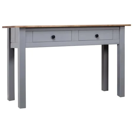 Solid pine wood Panama style gray console table 110x40x72 cm by vidaXL, Side tables - Ref: Foro24-282680, Price: 106,17 €, Di...