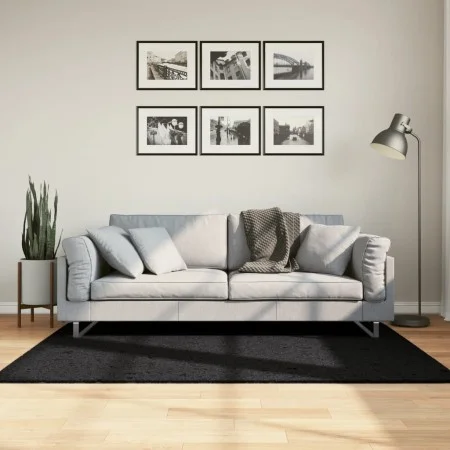 PAMPLONA moderner Langflor-Shaggy-Teppich Schwarz 120x170 cm von , Teppiche - Ref: Foro24-375278, Preis: 43,43 €, Rabatt: %