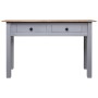 Solid pine wood Panama style gray console table 110x40x72 cm by vidaXL, Side tables - Ref: Foro24-282680, Price: 107,52 €, Di...