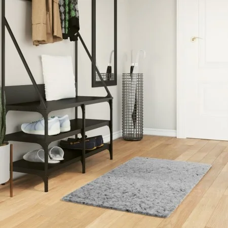 Moderner langfloriger Pelzteppich PAMPLONA grau 60x110 cm von , Teppiche - Ref: Foro24-375250, Preis: 20,44 €, Rabatt: %