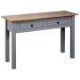 Solid pine wood Panama style gray console table 110x40x72 cm by vidaXL, Side tables - Ref: Foro24-282680, Price: 107,52 €, Di...