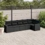 6-piece garden sofa set and black synthetic rattan cushions by , Modular outdoor sofas - Ref: Foro24-3251322, Price: 418,91 €...