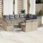 Garden sofa set with cushions 13 pieces beige synthetic rattan by , Garden sets - Ref: Foro24-3250318, Price: 829,07 €, Disco...