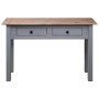 Solid pine wood Panama style gray console table 110x40x72 cm by vidaXL, Side tables - Ref: Foro24-282680, Price: 107,52 €, Di...