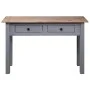 Solid pine wood Panama style gray console table 110x40x72 cm by vidaXL, Side tables - Ref: Foro24-282680, Price: 106,17 €, Di...
