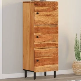Tall solid acacia wood sideboard 40x33x110 cm by , Sideboards - Ref: Foro24-356884, Price: 135,68 €, Discount: %