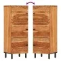 Aparador alto de madera maciza de acacia 40x33x110 cm de , Aparadores - Ref: Foro24-356884, Precio: 135,68 €, Descuento: %