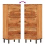 Tall solid acacia wood sideboard 40x33x110 cm by , Sideboards - Ref: Foro24-356884, Price: 141,80 €, Discount: %