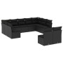 11-teilige Gartensofagarnitur und schwarze synthetische Rattankissen von , Gartensets - Ref: Foro24-3250184, Preis: 626,79 €,...