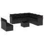 Garden sofa set 10 pieces with black synthetic rattan cushions by , Garden sets - Ref: Foro24-3217845, Price: 636,19 €, Disco...