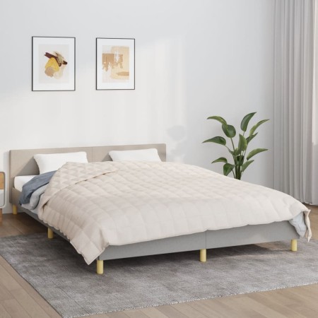 Manta con peso tela color crema claro 220x240 cm 15 kg de , Mantas - Ref: Foro24-3154828, Precio: 118,74 €, Descuento: %