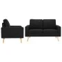 Black Fabric 2-Piece Sofa Set by , Sofas - Ref: Foro24-3056623, Price: 372,46 €, Discount: %