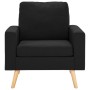 Zweiteilige Sofagarnitur aus schwarzem Stoff von , Sofas - Ref: Foro24-3056623, Preis: 389,40 €, Rabatt: %