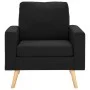 Zweiteilige Sofagarnitur aus schwarzem Stoff von , Sofas - Ref: Foro24-3056623, Preis: 372,46 €, Rabatt: %