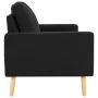 Black Fabric 2-Piece Sofa Set by , Sofas - Ref: Foro24-3056623, Price: 372,46 €, Discount: %