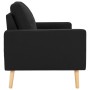 Zweiteilige Sofagarnitur aus schwarzem Stoff von , Sofas - Ref: Foro24-3056623, Preis: 389,40 €, Rabatt: %