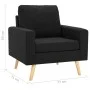 Black Fabric 2-Piece Sofa Set by , Sofas - Ref: Foro24-3056623, Price: 372,46 €, Discount: %