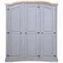 Mexican pine wood wardrobe in Corona grey style with 3 doors by vidaXL, Wardrobes - Ref: Foro24-282621, Price: 446,97 €, Disc...