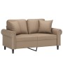 2-seater sofa with cappuccino synthetic leather cushions 120 cm by , Sofas - Ref: Foro24-3200929, Price: 241,50 €, Discount: %