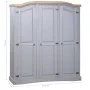 Mexican pine wood wardrobe in Corona grey style with 3 doors by vidaXL, Wardrobes - Ref: Foro24-282621, Price: 446,97 €, Disc...