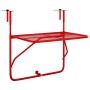 Golden steel balcony table 60x40 cm by , Garden tables - Ref: Foro24-340919, Price: 54,35 €, Discount: %