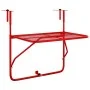 Mesa de balcón acero dorado 60x40 cm de , Mesas de jardín - Ref: Foro24-340919, Precio: 53,22 €, Descuento: %