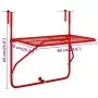 Goldener Balkontisch aus Stahl 60x40 cm von , Gartentische - Ref: Foro24-340919, Preis: 53,22 €, Rabatt: %