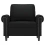 Sillón cuero sintético negro 60 cm de , Sofás - Ref: Foro24-359494, Precio: 159,15 €, Descuento: %