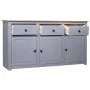 Gray Panama style solid pine wood sideboard 135x40x80 cm by vidaXL, Sideboards - Ref: Foro24-282704, Price: 262,65 €, Discoun...