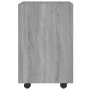 Hilfsschrank mit Rollen aus grauem Sperrholz, 33 x 38 x 60 cm von , Schließfächer und Lagerschränke - Ref: Foro24-815853, Pre...