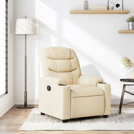 Cream Fabric Recliner by , Armchairs - Ref: Foro24-374155, Price: 248,91 €, Discount: %