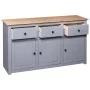 Gray Panama style solid pine wood sideboard 135x40x80 cm by vidaXL, Sideboards - Ref: Foro24-282704, Price: 262,65 €, Discoun...