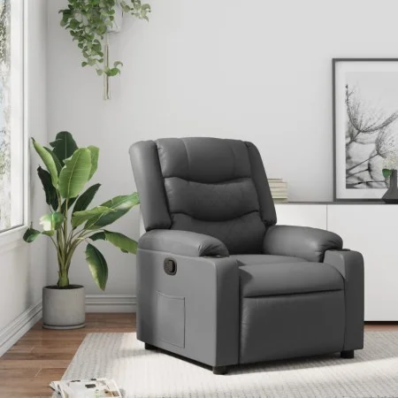 Grauer Sessel aus Kunstleder von , Sessel - Ref: Foro24-374122, Preis: 230,95 €, Rabatt: %