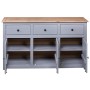 Gray Panama style solid pine wood sideboard 135x40x80 cm by vidaXL, Sideboards - Ref: Foro24-282704, Price: 267,92 €, Discoun...