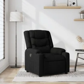 Sillón reclinable de tela negro de , Sillones - Ref: Foro24-374129, Precio: 210,04 €, Descuento: %