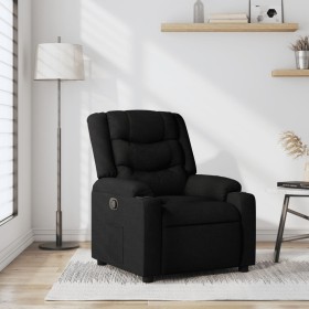 Sillón reclinable de tela negro de , Sillones - Ref: Foro24-374129, Precio: 212,43 €, Descuento: %