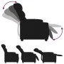 Sillón reclinable de tela negro de , Sillones - Ref: Foro24-374129, Precio: 210,04 €, Descuento: %