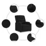 Black fabric recliner by , Armchairs - Ref: Foro24-374129, Price: 209,05 €, Discount: %