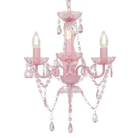 Kronleuchter mit runden rosa Perlen 3 x E14 von vidaXL, Lampen - Ref: Foro24-281598, Preis: 67,82 €, Rabatt: %