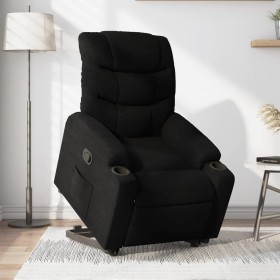 Anhebbarer Liegesessel aus schwarzem Stoff von , Sessel - Ref: Foro24-3206647, Preis: 269,23 €, Rabatt: %