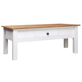 White Panama style pine wood coffee table 100x60x45 cm by vidaXL, Coffee table - Ref: Foro24-282684, Price: 139,72 €, Discoun...