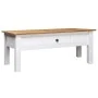 Weißer Couchtisch aus Kiefernholz im Panama-Stil, 100 x 60 x 45 cm von vidaXL, Couchtisch - Ref: Foro24-282684, Preis: 139,72...