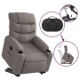Sillón eléctrico reclinable elevable de tela gris taupe de , Sillones - Ref: Foro24-3206670, Precio: 319,51 €, Descuento: %