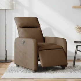 Brown Fabric Electric Recliner by , Armchairs - Ref: Foro24-3206685, Price: 224,14 €, Discount: %