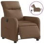 Sillón reclinable eléctrico de tela marrón de , Sillones - Ref: Foro24-3206685, Precio: 224,09 €, Descuento: %