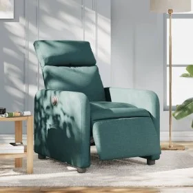 Sillón reclinable eléctrico tela verde oscuro de , Sillones - Ref: Foro24-3206687, Precio: 244,12 €, Descuento: %