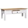 Weißer Couchtisch aus Kiefernholz im Panama-Stil, 100 x 60 x 45 cm von vidaXL, Couchtisch - Ref: Foro24-282684, Preis: 139,72...