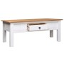 Weißer Couchtisch aus Kiefernholz im Panama-Stil, 100 x 60 x 45 cm von vidaXL, Couchtisch - Ref: Foro24-282684, Preis: 139,72...